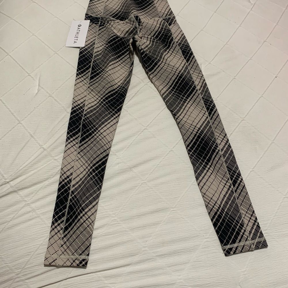 Athleta Salutation Stash Tight Plaid High-Waisted Women's Leggings size XXS - Picture 11 of 13